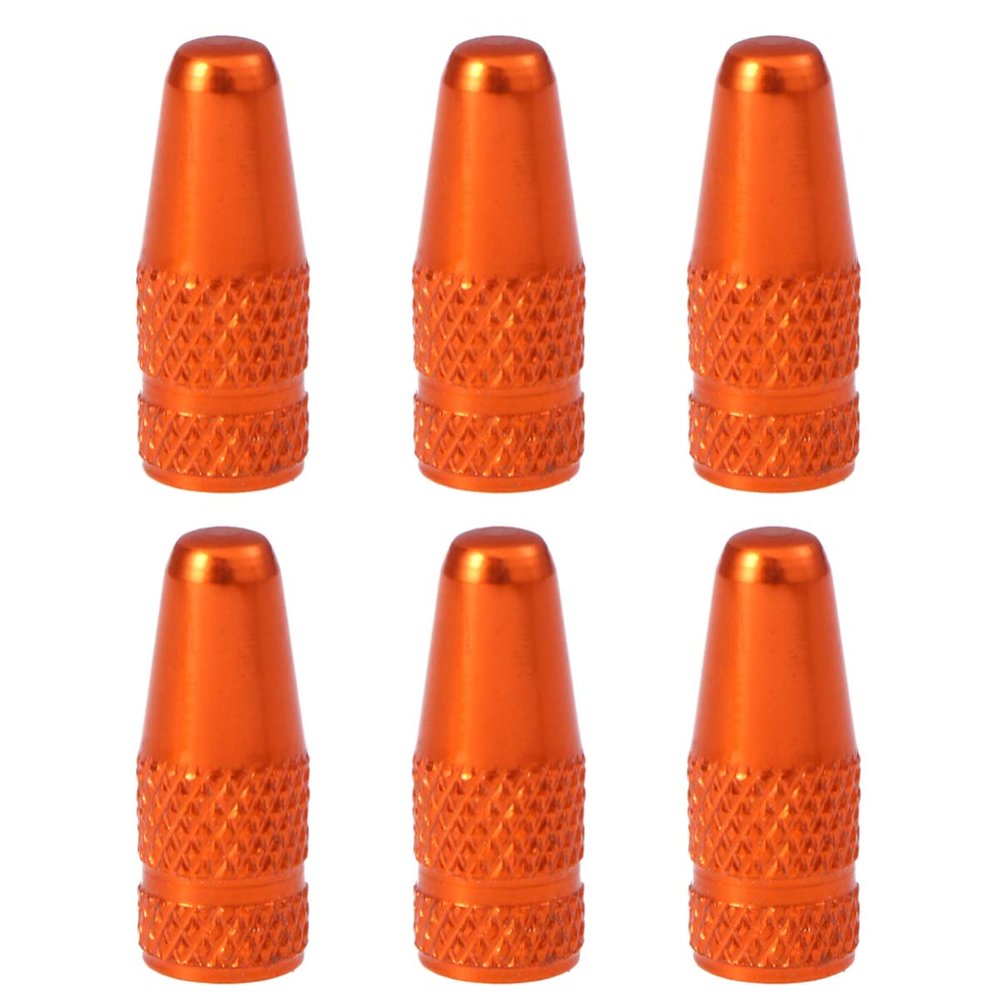 NOLITOY 6 Pack Bicycle Presta Valve Cap, Aluminum Alloy Bike Tire Valve Caps Air Covers, Used on Presta French Valve Stem Caps for MTB, Mountain Bike, Road Bike, Bicycles