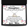 Love Dancing Necklace Mother Daughter Necklace for Women Daughter Graduation Gifts from Mom Mom/Dad Birthday for Teen Girls Wome view 1
