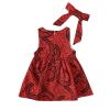 African Dress Traditional 6M-3Y Dashiki Dresses Style Princess Baby Kids Solid Dresses for Little (Red, 18-24 Months) view 4