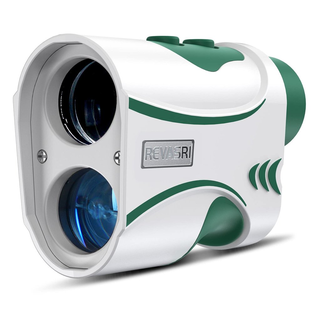 REVASRI Range Finder for Golf and Disc Golf, Measure in Feet Yards, Elevation and Slope Calculation, Pin Lock and Vibration, 1000 Yards Rechargeable Rangefinder