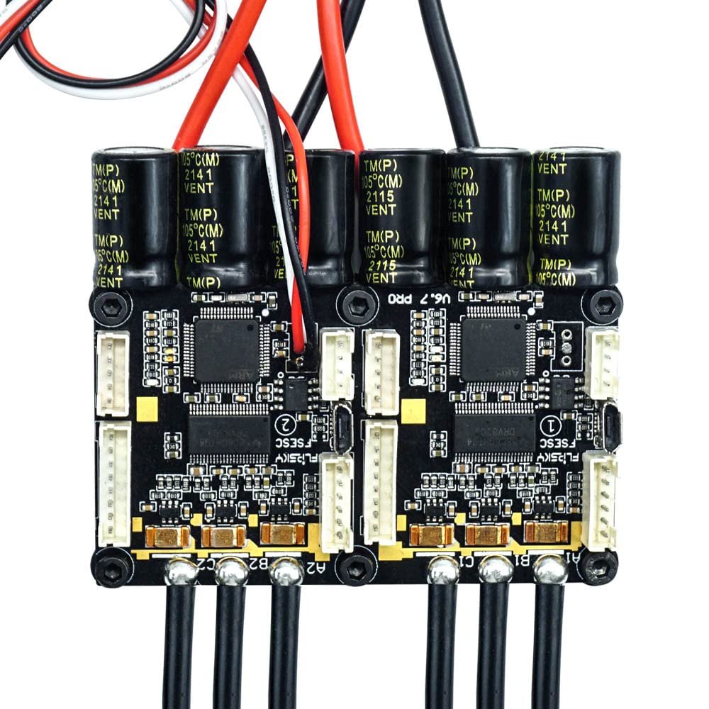 FLIPSKY Dual Electric Speed Controller for Skateboard FSESC6.7 140A Base on VESC6.6 with Aluminum Anodized Heat Sink