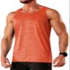 TACVASEN Gym Tank Top for Men Athletic Tank Tops Summer Beach Wear Performance Muscle Tee Tech Stretch T-Shirt Training Orange 2XL view 1