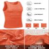 TACVASEN Gym Tank Top for Men Athletic Tank Tops Summer Beach Wear Performance Muscle Tee Tech Stretch T-Shirt Training Orange 2XL view 4