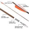ZSHJGJR 31" Archery Carbon Arrows Spine 340 400 500 600 Hunting Arrows with Removable Tips Natural Feather Targeting Arrows for Compound & Recurve & Traditional Bow 6/12pcs (12, Orange, Spine 500) view 4