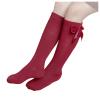 Length Knee-High Kids Toddler Baby Girls Princess Socks Mid-Calf Stockings Solid Sock Dinosaur (Wine, 18-36 Months) view 3