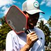 Diadem Warrior Edge Pickleball Paddle | Etched Carbon Face for Max Spin, 16mm Aero Guard, Comfort Max Grip, 16mm Honeycomb Core, Midweight 8oz | Indoor/Outdoor | USAPA Approved, Red view 3