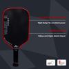 Diadem Warrior Edge Pickleball Paddle | Etched Carbon Face for Max Spin, 16mm Aero Guard, Comfort Max Grip, 16mm Honeycomb Core, Midweight 8oz | Indoor/Outdoor | USAPA Approved, Red view 4