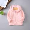 Toddler Baby Boys Girls Winter Windproof Hooded Coat Jacket Warm Fleece Outerwear Kids Jackets (Pink, 18-24 Months) view 3