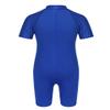 Daenrui Kids Girls Boys One Piece Swimsuit Short Sleeve Water Sports Surfing Bathing Suit Rashguard Swimwear Blue 14-16 Years view 2