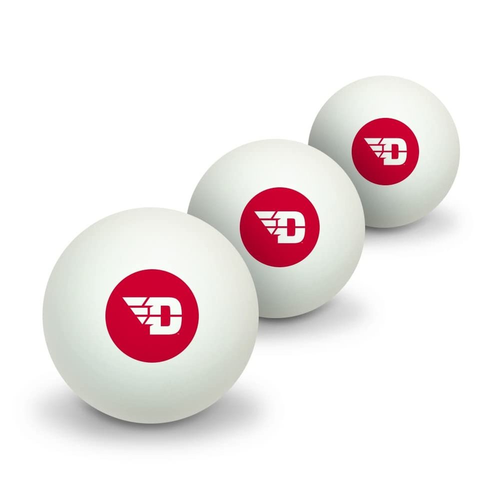 GRAPHICS & MORE University of Dayton Flyers Logo Novelty Table Tennis Ping Pong Ball 3 Pack