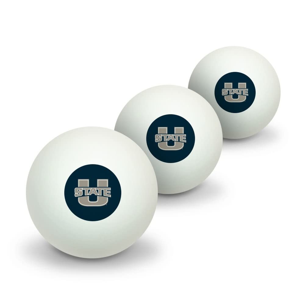 GRAPHICS & MORE Utah State University Primary Logo Novelty Table Tennis Ping Pong Ball 3 Pack