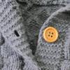 Infant Winter Girl Boy Warm Baby Sweater Outwear Hooded Coat Jacket Knit Girls Girl Sweaters with (Grey, 6-12 Months) view 4