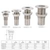 Stainless Steel Straight Thru-Hull Valve Fitting Marine Barbed Hose Thru Drain Connector Plumbing Fittings for 3/8-Inch Interior Diameter Hose Thru-Hull Connection(3/8inch) view 4