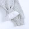 Children's Sweatshirt Pullover Fleece Top Coat Babies Plus Solid Color Girls Tops Top with Bra (Grey, 9-12 Months) view 3