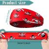 Men's Sweatbands for Workout and Sports - Camo Headband, Sweat Absorbing Wide Headband for Basketball, Football, Cycling, Running, Yoga, 4.7 x 9.8 Inch (Skull Style) view 2