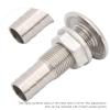 1/2 Thru Hull Fitting 316 Stainless Steel Boat Thru-Hull Fitting Drain Straight Thru-Hull Valve Fitting Boat Fittings Marine Thru Hull Fittings Drain Fitting Thru Hull Exhaust Fittings(1/2inch) view 3