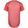 Blank Baseball Button Down Jersey Plain Short Sleeve Hipster Hip Hop T Shirts Jersey (Small, Red) view 3