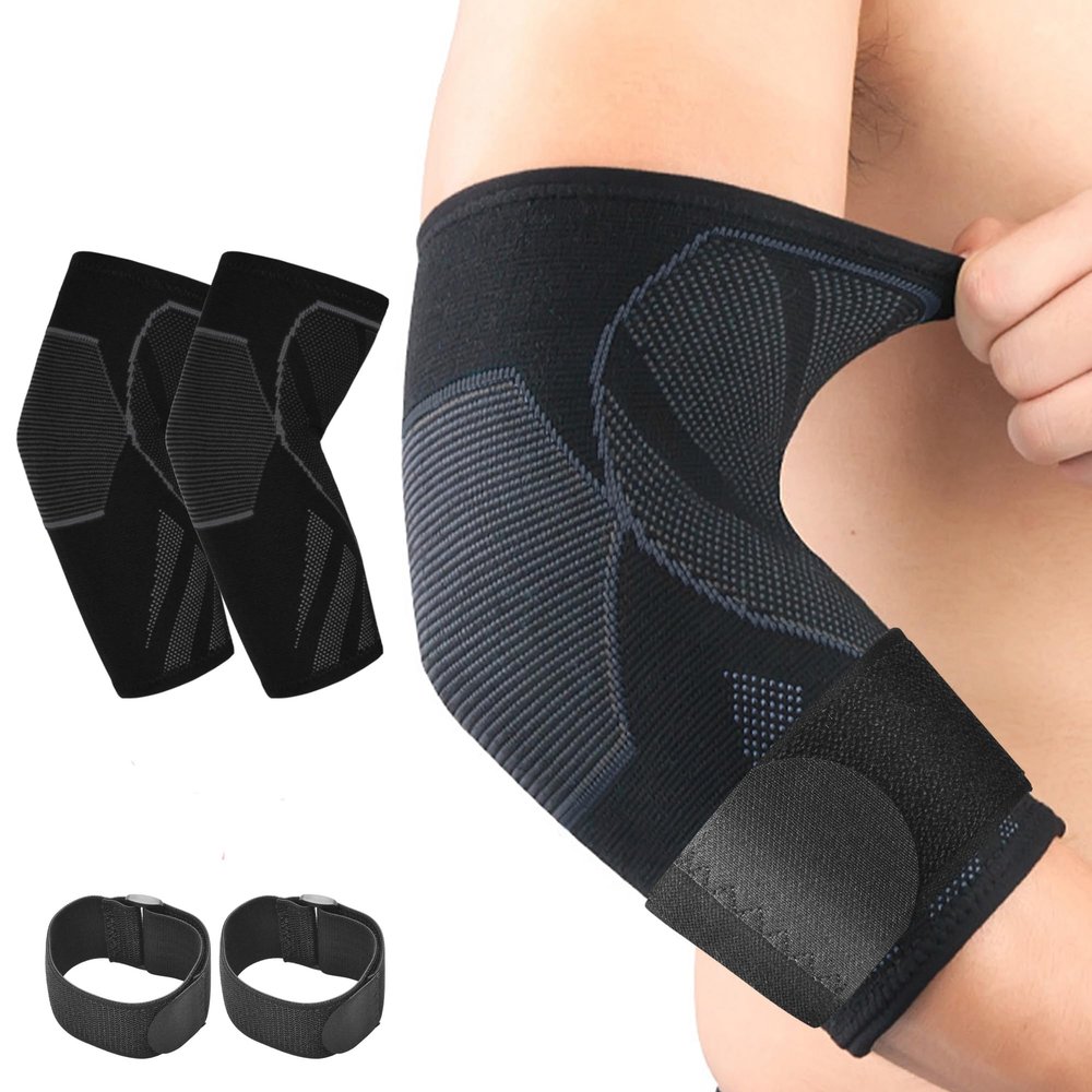 Arm Guards & Elbow Compression Sleeve (1 Pair)Tennis Elbow Braces for Tendonitis and Tennis ElbowArm Supports Sleeves golfertennis elbow relief for women & men,elbow sleeve for weightlifting