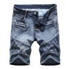hhaappyy Mens Shorts Casual Ripped Distressed Denim Slim Fit Jean Shorts Summer Fashion Knee Length Short Jeans with Pockets view 1