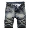 hhaappyy Mens Shorts Casual Ripped Distressed Denim Slim Fit Jean Shorts Summer Fashion Knee Length Short Jeans with Pockets view 1
