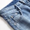 hhaappyy Mens Shorts Casual Ripped Distressed Denim Slim Fit Jean Shorts Summer Fashion Knee Length Short Jeans with Pockets view 3