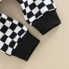 Newborn Toddler Baby Boy Pants Cotton Checkerboard Plaid Jogger Pants Elastic Waist Casual Pants Trousers 0-3T view 4