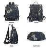 Fmeida Backpack Purse for Women Travel Anti-Theft Backpack Nylon Waterproof Daypack Fashion College Bookbag Cute Hummingbird view 3