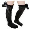 Stockings Princess Sock Baby Girls Socks Solid Kids Mid-Calf Length Knee-High Toddler Baby Care 20 (Black, 3-18 Months) view 2