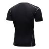 Manyakai Men's Rash Guard Short Sleeves UPF 50+ UV Sun Protection Quick Drying Compression Swim Shirts Black Small view 4