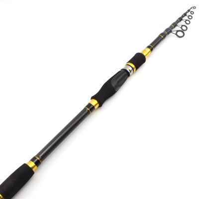 1.8M 2.1M 2.4M Portable Telescopic Fishing Rod Lure 7g -28g Carbon M Power Spinning Pole Hand Fishing Tackle Sea Rod (Size : 1.8M)