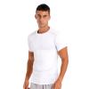 Manyakai Men's Rash Guard Short Sleeves UPF 50+ UV Sun Protection Quick Drying Compression Swim Shirts White Small view 2