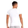 Manyakai Men's Rash Guard Short Sleeves UPF 50+ UV Sun Protection Quick Drying Compression Swim Shirts White Small view 3