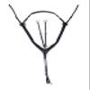 HKM Cambridge Breastplate Black Thoroughbred