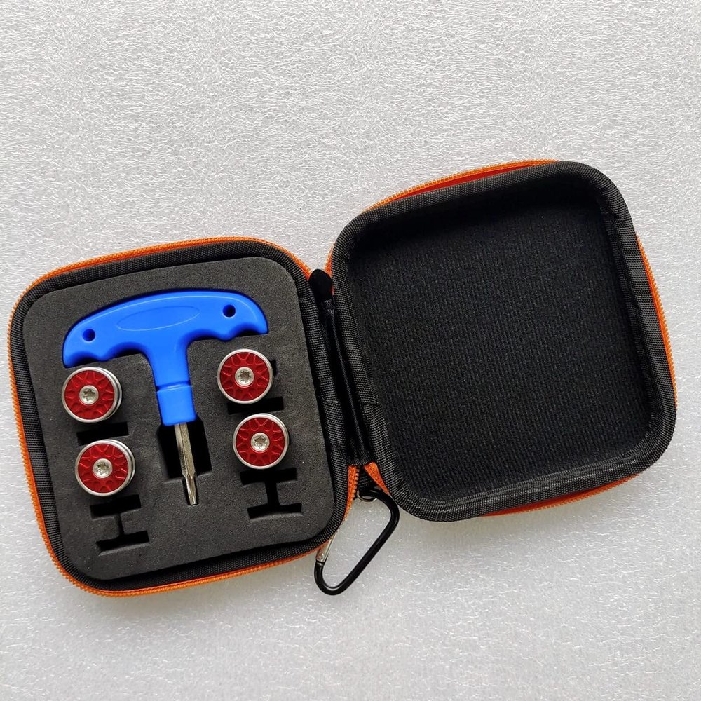 4pcs/Set Red Golf Weights Wrench Tool Kit for Odyssey Stroke Lab, O-Works Putters 2x25g 2x30g