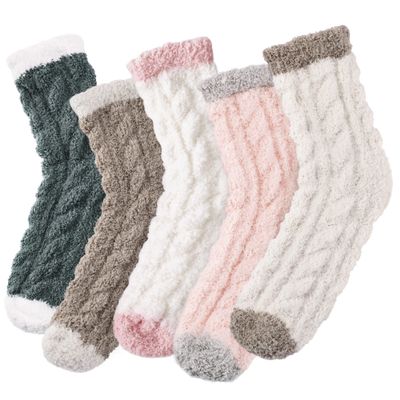 fauson Fuzzy Socks for Women, Fluffy Socks Womens, Slipper Sock for Women, Womens Valentines Day Gifts for Her