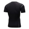 Loloda Men's Short Sleeve Muscle Swim Shirt Quick Dry UPF 50+ Sun Protection Rash Guard Swimwear Black Small view 2