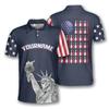 PRIMESTY Custom Bowling Shirts for Men, Patriotic American Flag Bowling Jerseys, Personalized Bowling Polo Shirts view 1