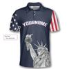 PRIMESTY Custom Bowling Shirts for Men, Patriotic American Flag Bowling Jerseys, Personalized Bowling Polo Shirts view 3