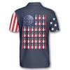 PRIMESTY Custom Bowling Shirts for Men, Patriotic American Flag Bowling Jerseys, Personalized Bowling Polo Shirts view 4