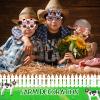 Sratte 24 Pieces Farm Animal Glasses Barnyard Paper Frame Animal Eyeglasses Farmhouse Funny Eyewear for Farm Themed Birthday Party Costume Supplies view 3