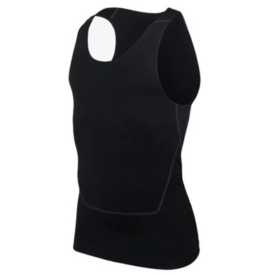 Loloda Men's Short Sleeve Muscle Swim Shirt Quick Dry UPF 50+ Sun Protection Rash Guard Swimwear Type B Black 3X-Large