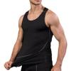 Loloda Men's Short Sleeve Muscle Swim Shirt Quick Dry UPF 50+ Sun Protection Rash Guard Swimwear Type B Black 3X-Large view 2