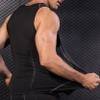 Loloda Men's Short Sleeve Muscle Swim Shirt Quick Dry UPF 50+ Sun Protection Rash Guard Swimwear Type B Black 3X-Large view 4