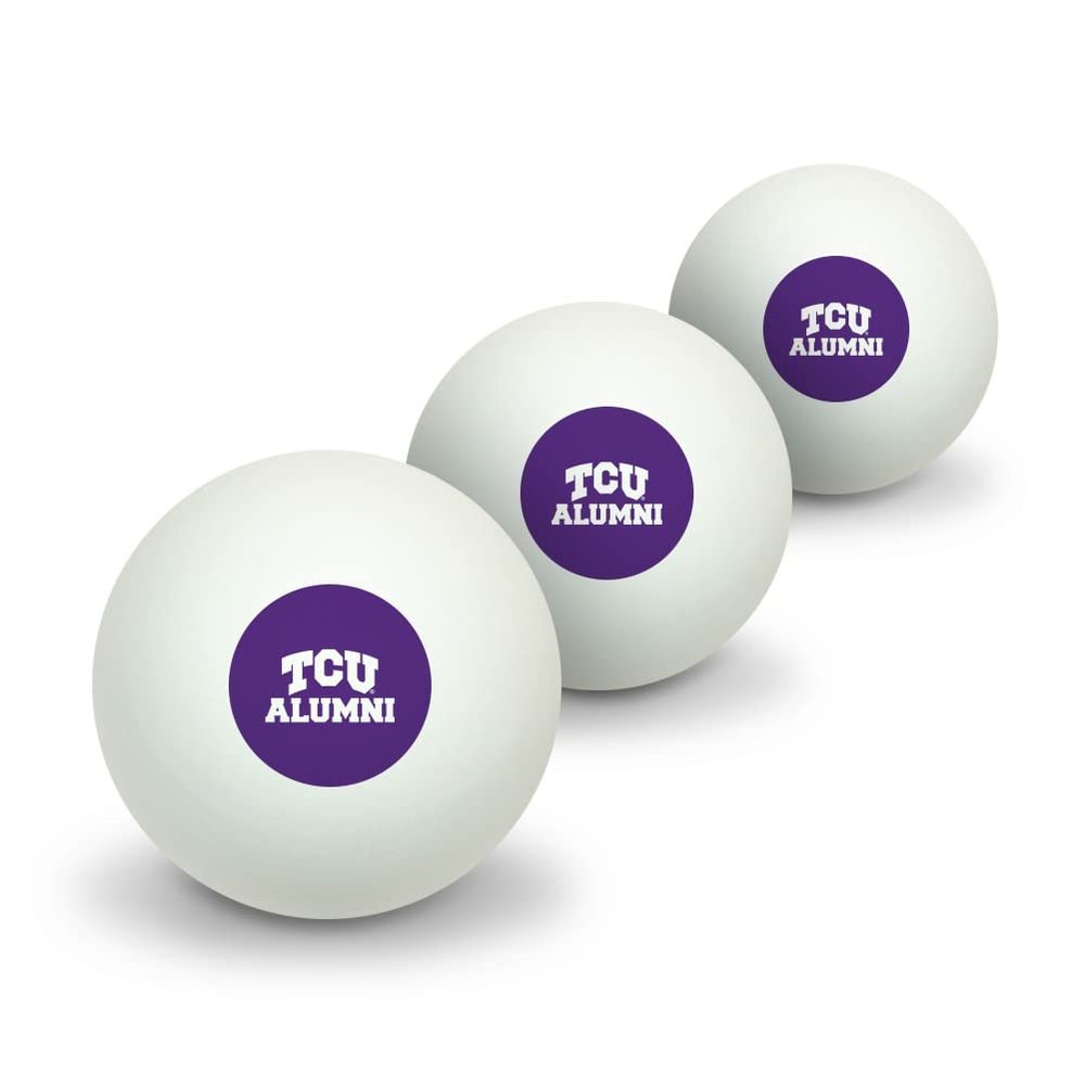 GRAPHICS & MORE TCU Alumni Novelty Table Tennis Ping Pong Ball 3 Pack