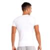 HULIJA Mans Short Sleeve Rash Guard Shirts Swimwear Quick Drying Elastic Athletic Top Sportswear White Small view 3