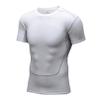 HULIJA Mans Short Sleeve Rash Guard Shirts Swimwear Quick Drying Elastic Athletic Top Sportswear White Small view 4