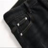 Men's Winter Fleece Lined Jeans Thicken Warm Stretch Denim Pants Regular Fit Classic Straight Leg Jean Trousers (Black,32) view 3