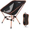 MARCHWAY Lightweight Folding Camping Chair, Portable Foldable Compact for Outdoor Camp, Travel, Beach, Picnic, Festival, Hiking, Backpacking, Supports 330Lbs (Orange) view 1