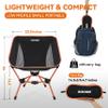 MARCHWAY Lightweight Folding Camping Chair, Portable Foldable Compact for Outdoor Camp, Travel, Beach, Picnic, Festival, Hiking, Backpacking, Supports 330Lbs (Orange) view 3
