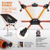 MARCHWAY Lightweight Folding Camping Chair, Portable Foldable Compact for Outdoor Camp, Travel, Beach, Picnic, Festival, Hiking, Backpacking, Supports 330Lbs (Orange) view 4